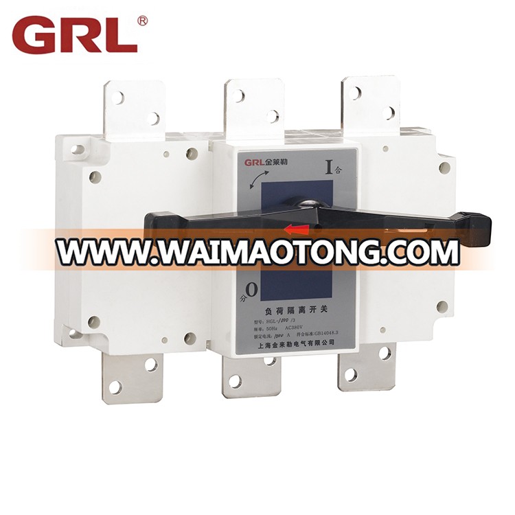 400A 3 phase electrical manual changeover change over transfer switch